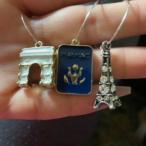 Paris Travel theme wine jewelry **sold